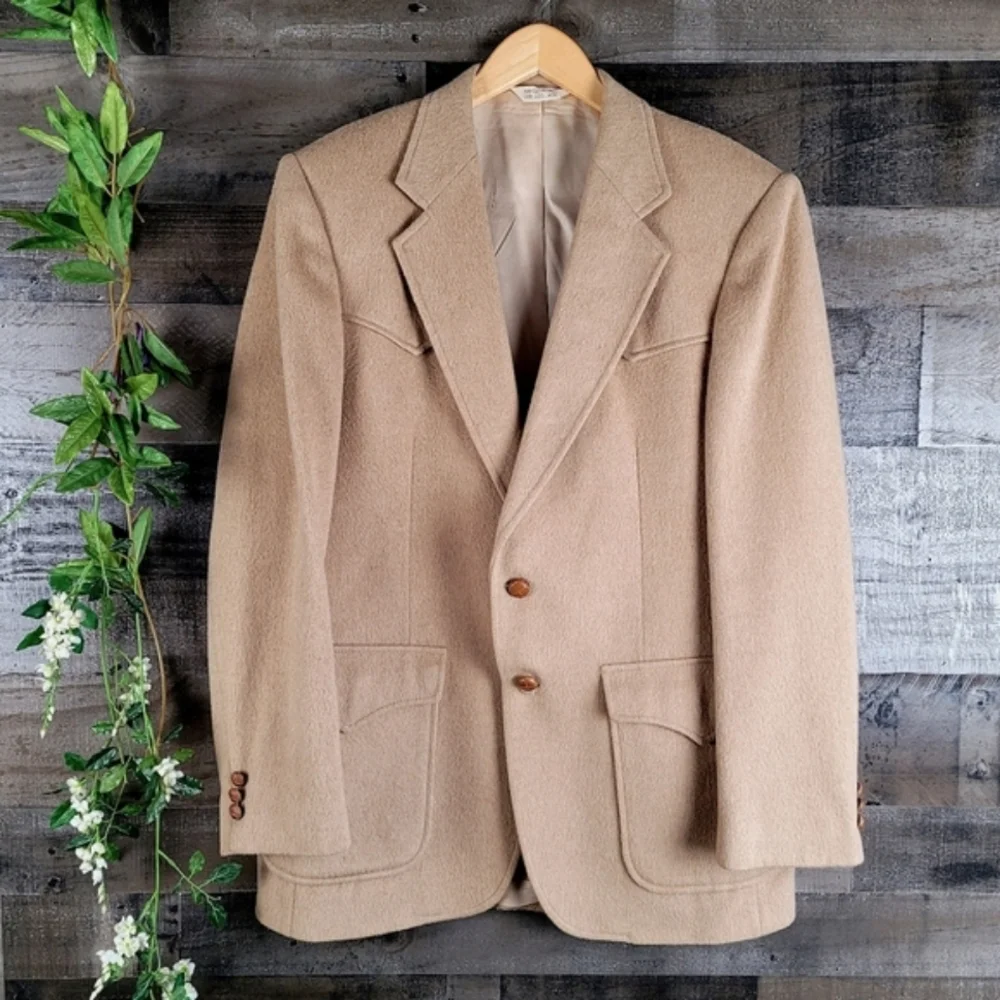 Sheplers Wool/Cashmere Blend Sport Coat 44L - Picture 3 of 12